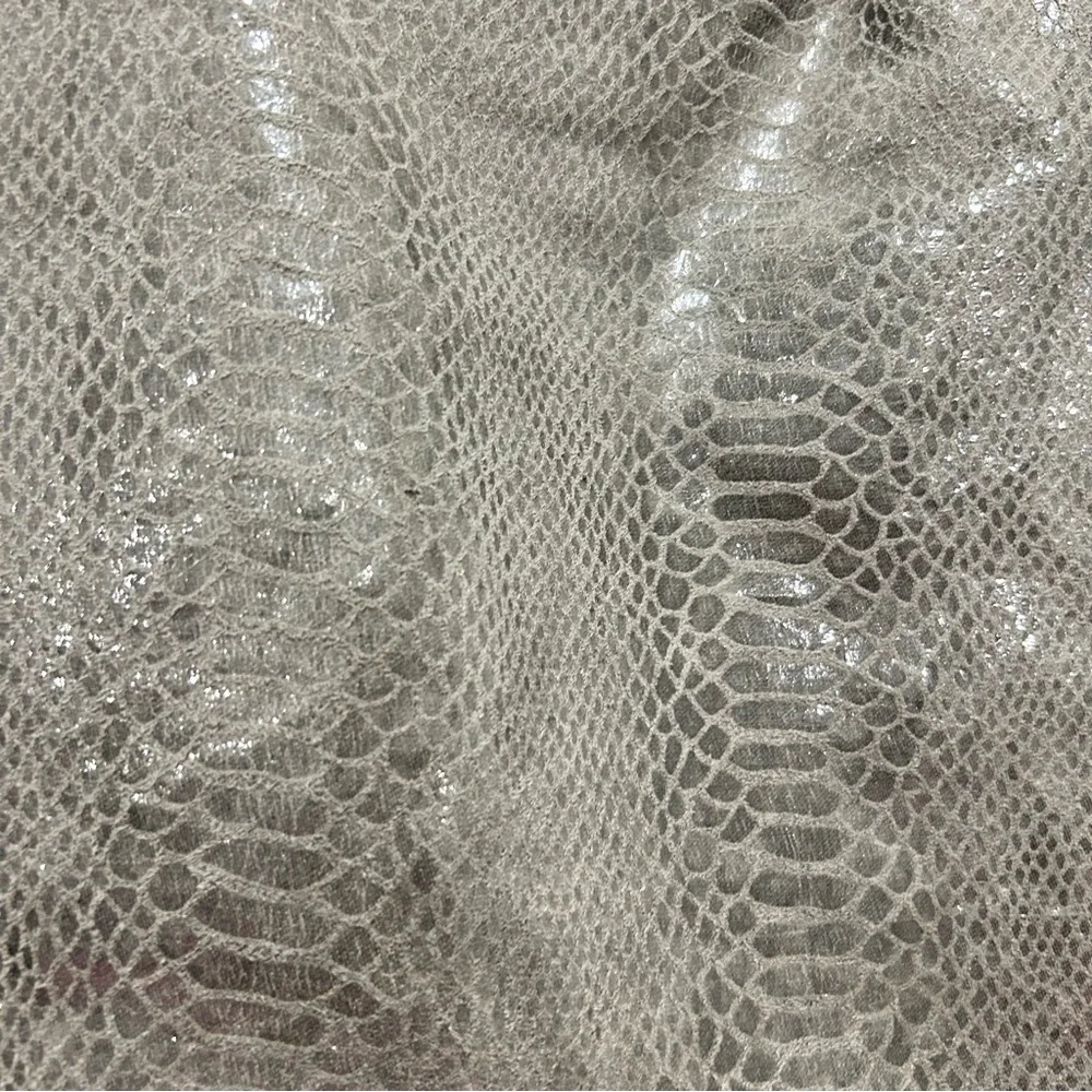 FATTO A MANO by CARLOS FALCHI Gray Faux Python Tote - Picture 4 of 11